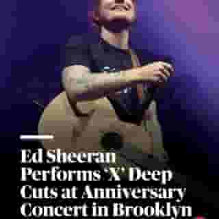 Ed Sheeran celebrated the 10-year anniversary of his album #X with a special show at Brooklyn’s Barclays Center. Swipe through to see him perform some deep cuts.