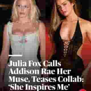 In her new interview with Rolling Stone, @juliafox says she's working on an unspecified project with @addisonraee: “I love her so much...She’s my muse currently.” Read more at the link in our bio. 📷 Rachpoot/Bauer-Griffin/GC Images, Taylor Hill/WireImage