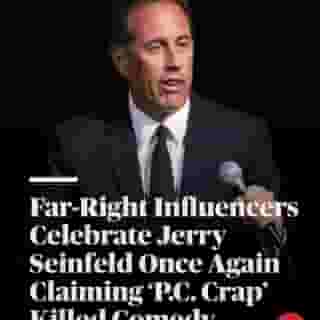 For about a decade, Jerry Seinfeld has continuously complained that “political correctness” is stifling comedy of the kind that made him a household name and fabulously wealthy. On a recent episode of the New Yorker Radio Hour, he told David Remnick that iconic sitcoms are no more because of political correctness – and far-right grievance peddlers are seizing on Seinfeld’s argument as an epic takedown of their “woke” enemies. Read more at the link in bio.