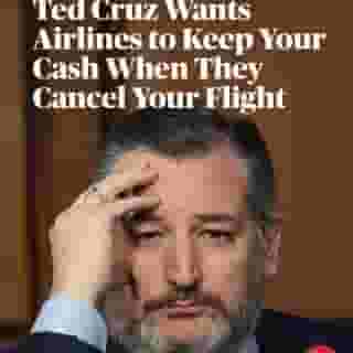 After the Biden administration issued a final rule last week that would require airlines to automatically issue refunds to passengers whose flights are delayed or canceled, four lawmakers – including Ted Cruz – bankrolled by the airline industry introduced must-pass legislation that could undermine the effort. More at the link in bio. 📷 Win McNamee/Getty