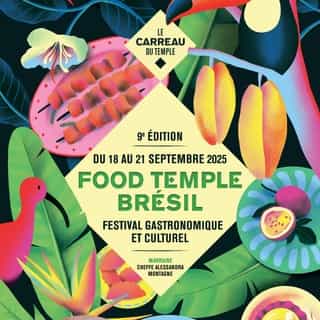 ☀️ 𝗙𝗢𝗢𝗗 𝗧𝗘𝗠𝗣𝗟𝗘 𝗕𝗥𝗘́𝗦𝗜𝗟 ☀️

Cette année, le festival @foodtempleofficiel nous embarque au Brésil pour 4 jours qui s'annoncent toujours aussi festifs et savoureux ! 

🍍 Organisé par @lecarreaudutemple du jeudi 18 au dimanche 21 septembre, l’événement vous invite au voyage au cœur d’une des cuisines les plus diversifiées et créatives du monde. 

🍲 Au programme, des recettes concoctées par des chef·fes venu·es tout droit du Brésil, de quoi éveiller ses sens ! 

🎶 Pour vivre l'expérience jusqu'au bout, venez vibrer au rythme de la musique avec des concerts nocturnes, découvrez de grand·es auteur·es comme Ana Maria Gonçalves autour de conférences littéraires… et de nombreuses autres animations afin de célébrer la culture Brésilienne. 

👋 Infos et réservations : lien dans la bio 

👀 Identité visuelle : @kiblind_agence

#foodtemple #foodtemplebresil #lecarreaudutemple #kiblindagence #identitevisuelle #vegetal #specialitesculinaires #paris #quefaireaparis #festival #partenariat
