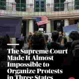 The Supreme Court leaves in place an appeals court ruling that effectively renders organizers liable for any illegal act committed by protest attendees in three states: Texas,  Louisiana, and Mississippi. Hit the link in bio to learn more. 📷 Brandon Bell/Getty