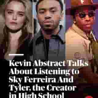 @kevinabstract went from listening to @skyferreira and Tyler, the Creator (@feliciathegoat) in high school to performing alongside them at this year's #Coachella ❤️ Hit the link in bio to watch the full interview 📷 Arnold Jerocki/Getty, Claudio Lavenia/Getty, Valerie Macon/AFP, @coachella, Dania Maxwell/Los Angeles Times
