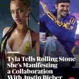 In our new interview with the Grammy-winning @tyla, the South African star says she used to be a "huge Belieber" and is interested in working with @Justin Bieber. Hit the link in bio to read the rest of the interview and see what Tyla had to say about her favorite Drake era, her debut album, and more. 📷 Jeremy Soma & Bruce Bennett/Getty