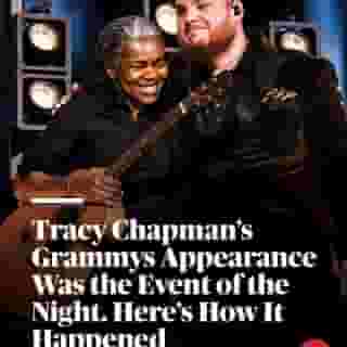 After months of discussions and planning, Tracy Chapman and Luke Combs finally got together in an L.A. studio to rehearse "Fast Car" just five days before the awards. It was the first time they had met. At the link in our bio, read how the #GRAMMYs highlight came to be.