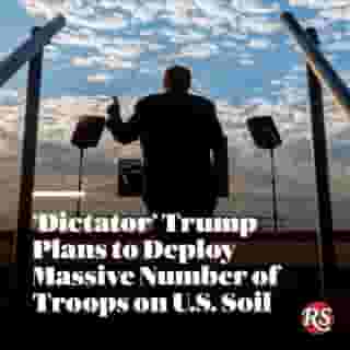 NEW: Trump plans to deploy massive number of troops — potentially "hundreds of thousands" — to close the southern border if he's elected again, three people familiar with the situation tell Rolling Stone. Hit the link in bio to read the story. 📷 Brandon Bell/Getty