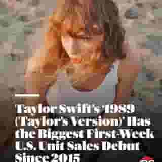 @taylorswift's #1989TaylorsVersion is her biggest U.S. album debut of all-time. The 1,653,000 first-week units being the most since Adele's '25' in 2015. Hit the link in bio to read the Rolling Stone review. 📷 @bethgarrabrant 