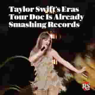 AMC Theaters says the upcoming @taylorswift Eras Tour doc broke its single-day advance ticket sales benchmark. Hit the link in bio to read more. 📷 Kevin Winter/Getty
