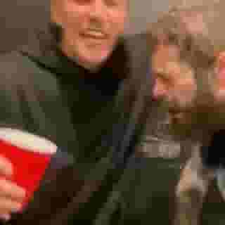 @postmalone and @ianpatrkshelton jam out to Militarie Gun's "Do It Faster." Hit the link in bio to read our review of the band's raucous debut 📷 via @militariegun