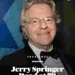 Jerry Springer, one of daytime television’s most influential personalities, has died at 79. Hit the link in bio to read more. 📷 Marc Bryan-Brown/WireImage, Steve Kagan/Getty, Ron Galella, Ltd./Ron Galella Collection