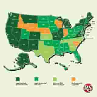 In light of #420Day, here's a helpful look at where weed legalization stands state by state. Hit the link in bio for more details and specifics 🥦