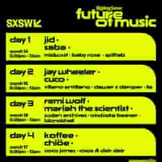 LINEUP ANNOUNCEMENT 🚨 Here's who's joining us next week for the @RollingStone x @sxsw #RollingStoneFutureOfMusic showcase. @chloebailey, @jidsv, @remiwolf, @mariahthescientist, @originalkoffee, @blondshell, @sabapivot, a surprise guest, and more will hit the stage March 14-17 in Austin, TX. Hit the link in bio for more details.