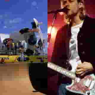 Tony Hawk has some special plans for an Iron Maiden skateboard that Kurt Cobain hand-painted. Hit the link in bio to check it out and learn more. 📸 Harry How/Allsport, Kevin Mazur/WireImage