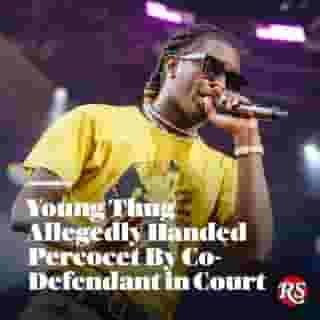 Young Thug allegedly received a Percocet pill from one of the co-defendants in his RICO case during a “hand-to-hand drug transaction” in open court, but his lawyer says he had no idea what was happening and has been “cleared” of any wrongdoing. Read more at the link in our bio.