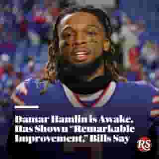 The Buffalo Bills shared a statement on Thursday morning, saying Demar Hamlin appears to be "neurologically intact" and that his "lungs continue to heal and he is making steady progress." Hit the link in bio to read more updates. 📸 Timothy T Ludwig/Getty
