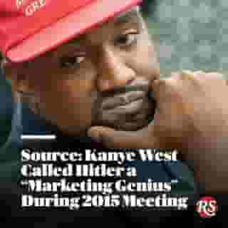 Kanye West spoke of his admiration for Hitler during the making of 'The College Dropout,' and even tried to use propaganda strategies inspired by the Nazis to boost his own fame, nearly half a dozen sources tell Rolling Stone. Hit the link in bio to read more.
