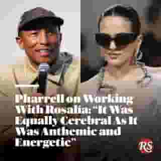 @Pharrell talks to Rolling Stone about watching @rosalia.vt work on #Motomami from the beginning. "She thinks without limitation," he says, describing the album's through line as "songs with teeth," music that could bite you and leave a mark. Hit the link in bio to read more.

📸 Dia Dipasupil/Getty & Dimitrios Kambouris/Getty
Writer @catfromthepit