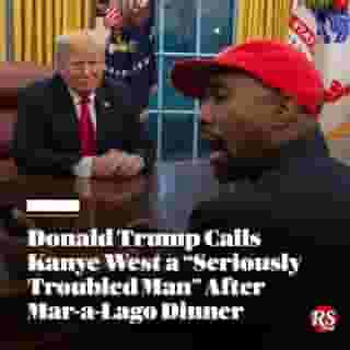 Donald Trump called Kanye West "a seriously troubled man, who happens to be black" in the former president’s latest statement after having dinner at Mar-a-Lago with the disgraced rapper along with a known white supremacist and Holocaust denier. Hit the link in bio to read more. 📸 Calla Kessler/The Washington Post via Getty