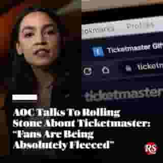 In an interview with Rolling Stone, New York Congresswoman Alexandria Ocasio-Cortez (@aoc) explains why she thinks Ticketmaster and Live Nation's merger should be unwound and pushes for caps on ticket fees and resale prices. Hit the link in bio to read what she had to say. 📸 Alex Wong/Getty & Joe Raedle/Getty