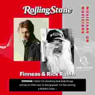 You can listen to @finneas and @rickrubin's conversation on our Musicians on Musicians podcast, presented by @audible. The two talked about the albums they've been listening to recently, the artist-producer relationship, and more. Hit the link in bio to listen (Spotify) 🎙️ @obb