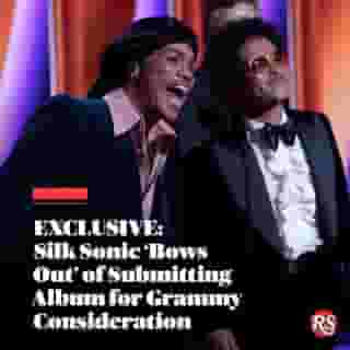 Silk Sonic 'bows out' of #Grammy consideration for 'An Evening With Silk Sonic.' "We’d be crazy to ask for anything more," Bruno Mars tells Rolling Stone. Hit the link in our bio to learn more.