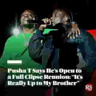 NEW: @kingpush tells Rolling Stone that he’d be down for a full Clipse reunion: “If I had it my way, it would be the Clipse.” Hit the link in bio to read more of what the rap superstar had to say about growing up with his brother Gene Thornton Jr. and a potential reunion with No Malice. 📸 Shannon Finney/WireImage