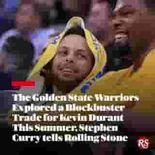 For Rolling Stone’s October cover story, out tomorrow, Stephen Curry talked about athlete activism and philanthropy, mental health and public policy, Donald Trump and Joe Biden, and much more. Curry talked a little hoops, too. Hit the link in bio to read what else he said about ex-teammate Kevin Durant. 📸 Ronald Martinez/Getty