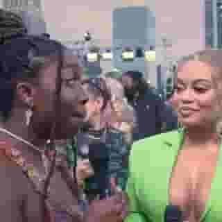 “Expect the unexpected!” 🔥 We caught up with @latto777 on the #VMAs carpet to chat about her #1 inspiration, Gucci Mane, what we can expect from her next, and much more. Hit the link in our bio to see all of our red carpet interviews from last night.