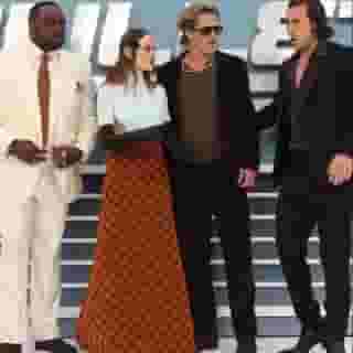 #BulletTrain, an adaptation of a popular Japanese crime novel starring Brad Pitt and Joey King, is out in theaters today. Hit the link in bio to read our review and see what we thought. 📸 Mike Marsland/Getty