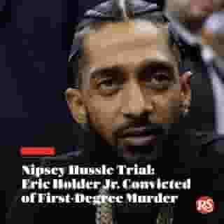 A jury has convicted the man accused of shooting rapper Nipsey Hussle of first-degree murder. Jury decides Eric Ronald Holder Jr. acted with premeditation when he opened fire on the beloved musician in 2019. Hit the link in bio to read more. 📸 AP Photo/Marcio Jose Sanchez