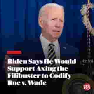 "We have to codify Roe v. Wade into law," President Biden told reporters on Thursday. Hit the link in bio for more details. 📸 AP Photo/Patrick Semansky