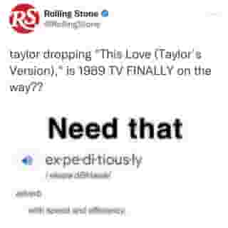new @taylorswift era on deck?? hit the link in bio to hear a snippet of “This Love TV”