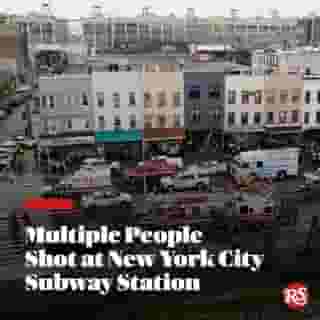 Police are reportedly looking for a suspect wearing an orange construction vest and a gas mask after several people were shot at a subway station in Brooklyn. Hit the link in bio for more details on this developing story.

📸 John Minchillo/ASSOCIATED PRESS