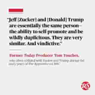 Former ‘Today' producer Tom Touchet tells Rolling Stone that Jeff Zucker "laid the groundwork for a Trump presidency." Hit the link in bio to read more from our story behind Zucker's downfall.