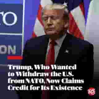 Trump is also patting himself on the back for supplying Ukraine with weapons, despite once threatening to withhold security assistance from the country. Hit the link in bio for more on this story.

📸 @evanvucci/AP