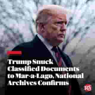 Trump ran off to Mar-a-Lago with classified materials, the National Archives confirmed on Friday. The Archives said that they have referred the matter to the Justice Department. Hit the link in bio to learn more.

📸 @petemarovich/Getty