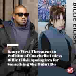 Kanye West shared a screenshot of a blog post saying Billie Eilish dissed Travis Scott (she didn't) and threatened to pull out of Coachella (where Eilish is also a headliner). Hit the link in bio to read the latest on this story.

📸 Gotham/GC Images & Stefanie Keenan/Getty Images