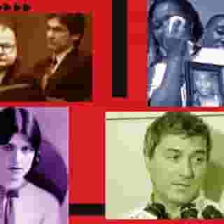 There was a deluge of crime podcasts this year. Here's our favorites.⁠
⁠
Tap the link in our bio for the full list. ⁠
⁠
Images used in illustration: Wally Skalij/Pool/AP; Matt Bush/The Hattiesburg American/AP; Everett Collection; Lorenzo Galassi