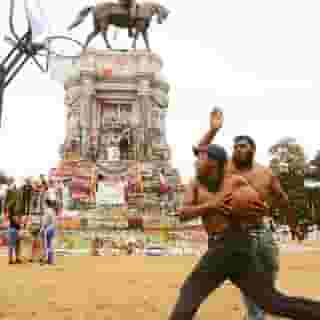 He’s faced hostile counter-protesters and cops who arrested him for ‘being Black and having a camera,’ but concert photographer Mel D. Cole is committed to documenting the movement.⁠
⁠
Cole always told himself that if he saw a chance to photograph history in action, he’d take it. So when he heard about a protest at New York’s Foley Square following the murder of George Floyd in May 2020, he headed downtown. “It was so intense I couldn’t believe it,” says Cole, who’s best known for his concert photos and portraits of musicians such as the Roots, Drake, and Kendrick Lamar. “That’s when I knew that this wasn’t just a moment — it was a movement.”⁠
⁠
In his new book, 'American Protest: Photographs 2020-2021,' Cole documents a year-plus of Black Lives Matter protests, Trump rallies, and other high-pressure events. "What I'm looking for is emotion," he says. "If I'm shooting a concert or backstage with a musician, I'm trying to tell a story to the world. So it's the same skills, just a different environment."⁠
⁠
Tap the link in our bio to read more.⁠
⁠
Photos by @meldcole