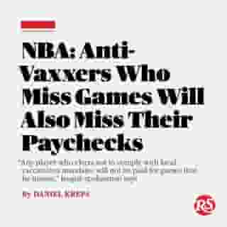 While the NBA’s rift with unvaccinated players wages on through the first week of training camp, the league confirmed Wednesday that unvaccinated players who can’t play in cities where vaccination is required will not be paid for the games they miss.⁠
⁠
“Any player who elects not to comply with local vaccination mandates will not be paid for games that he misses,” NBA spokesperson Mike Bass said in a brief statement Wednesday.⁠
⁠
The NBA’s ruling impacts players league-wide, but potentially and especially the Brooklyn Nets’ Kyrie Irving and the Golden State Warriors’ Andrew Wiggins, a pair of high-profile, max-contract players who play in markets — New York City and San Francisco, respectively — where the vaccination requirement is mandated.⁠
⁠
If both players, who are currently unvaccinated, miss their team’s home games — 41 games for each player — Irving stands to lose $17.5 million this season and Wiggins $15.8 million, Forbes Sports’ Tommy Beer noted.⁠
⁠
Tap the link in our bio to read more.
