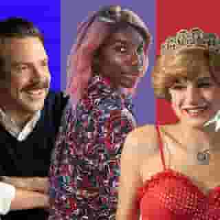 Last year's Primetime Emmy Awards were dominated by 'Schitt's Creek,' 'Watchmen,' and 'Succession.' None of those shows are eligible this year. But will 'Ted Lasso' or 'The Crown' have their own sweeping nights?⁠
⁠
TV critic @sepinwall predicts who'll take home trophies at Sunday night's Emmy Awards at the link in our bio. ⁠
⁠
Photo Illustration by @photoeditorjoe. Images in Illustration: Colin Hutton/Apple TV+; Natalie Seery/HBO; Des Willie/Netflix