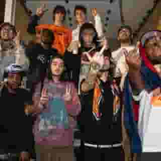 Like the crowds at their shows, @surfgang1 belongs to the currently ascendant generation, accustomed to an unimaginable breadth of information online, and innately resistant to categorization. Musically, they’ve managed to synthesize every influence under the sun. ‘Surf Gang Vol. 1,’ the compilation for which this clandestine affair was meant to celebrate, contains flourishes of trap, emo, house, and everything in between. It has a more ground-level sensibility than the music often touted as being representative of today’s youth, which might be why the crowd seemed so genuinely excited to be there.⁠
⁠
We talked to the members of the New York-based crew about making "post-apocalyptic rap." ⁠
⁠
Tap the link in our bio to read more.