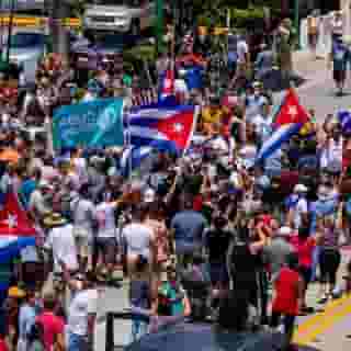 After thousands demonstrated in cities and towns across Cuba on Sunday, President Joe Biden released a statement on Monday saying the U.S. stands with the Cuban people. The president called the protests a “clarion call for freedom and relief” while offering his support, but the president has not taken substantive actions to alleviate Cubans’ suffering.⁠
⁠
“We stand with the Cuban people and their clarion call for freedom and relief from the tragic grip of the pandemic and from the decades of repression and economic suffering to which they have been subjected by Cuba’s authoritarian regime,” Biden’s statement said. “The Cuban people are bravely asserting fundamental and universal rights. Those rights, including the right of peaceful protest and the right to freely determine their own future, must be respected. The United States calls on the Cuban regime to hear their people and serve their needs at this vital moment rather than enriching themselves.”⁠
⁠
The historic protests were prompted by nationwide food and vaccine shortages in the communist country. Demonstrators filled the streets chanting “freedom” and “yes, we can” while calling for an end to the nation’s decades-old dictatorship.⁠
⁠
Calls for Biden to support the demonstrations began immediately after the protests began and came from both Florida’s Republican Senator Marco Rubio and Florida Democratic Congresswoman Val Demings, who is running to unseat Rubio.⁠
⁠
Cuba continues to deal with the decades-old U.S. trade embargo, as well as even stiffer sanctions imposed by the Trump administration. The sanctions, a bipartisan effort dating back to 1962, are aimed at destabilizing an authoritarian regime long led by Fidel Castro. The sanctions have been in place, in some form or another, for 60 years. They have failed in their stated goal of destabilizing the regime but succeeded in making life worse for the 11 million people who live under that regime.⁠
⁠
Tap the link in our bio to read more.⁠
⁠
Photo:@apnews