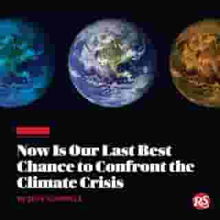 The great danger is not climate denial. The great danger is climate delay. Instead of pushing for changes tomorrow, world leaders and CEOs like to make virtuous-sounding statements about what they will do in 2050. And then in 2050, they will make virtuous-sounding statements about what they will do in 2070. Climate scientist Zeke Hausfather calls this the “empty radicalism” of long-term goals.⁠
⁠
What’s needed is action now. As climate envoy John Kerry put it at the World Sustainable Development Summit in February: “We have to now phase out coal five times faster than we have been. We have to increase tree cover five times faster than we have been. We have to ramp up renewable energy six times faster than we are. We have to transition to [electric vehicles] 22 times faster.”⁠
⁠
With Joe Biden in office, a serious plan to combat climate change is finally in our sights — but the clock is ticking, and there is no more room for error.⁠
⁠
Tap the link in bio to read more.⁠
⁠
Photo illustration by Matthew Cooley for Rolling Stone. Photograph used in illustration via Nasa.