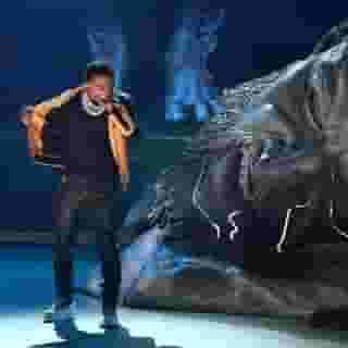 @roddyricch took to the Grammys stage on Sunday night to perform his massive hit “The Box” and debut a new song, "Heartless." ⁠
⁠
Tap the link in bio to watch Roddy Ricch's performance.⁠
⁠
Photo by Kevin Winter/Getty Images for The Recording Academy