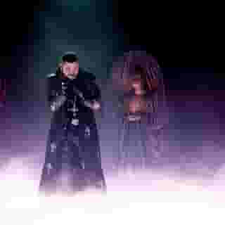 @postmalone bring a very dramatic "Hollywood’s Bleeding" to the 2021 #Grammys. ⁠
⁠
Tap the link in bio to watch Post Malone's performance.⁠
⁠
Photo by Kevin Winter/Getty Images