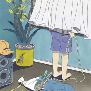 🏆 MAGAZINE'S PEOPLE 🏆
📀 7/8 - @katsura_river - Kiblind Cover 📀

No one can resist the strange charm of @katsura_river's illustrations, especially not us. In each scene that comes out of Takaya Katsuragawa's mind, powerful symbols and the most disturbing elements are hidden. Mysterious and enigmatic, they feature expressionless characters and objects and figures often inspired by Japanese folklore. For our Cover issue, we asked Katsuragawa to create an illustration inspired by the track "Days go by" by @l.fontanarosa.l (👋 @howlinbananarecords ) which is featured on our illustrated mixtape.

............................................................
🏆 LES GENS DU MAG 🏆
📀 7/8 - @katsura_river - Kiblind Cover 📀

Nul ne saurait résister au charme étrange des illustrations de @katsura_river et surtout pas nous. Dans chaque scène sortie de l’esprit de Takaya Katsuragawa se cachent des symboles puissants et des éléments des plus inquiétants. Mystérieuses et énigmatiques, elles mettent en avant des personnages sans expression et des objets et figures souvent inspirés du folklore japonais. Pour notre numéro Cover, nous avions demandé à Takaya de réaliser une illustration en s'inspirant du morceau mélancolique "Days go by" de @l.fontanarosa.l (👋 @howlinbananarecords ) qui figure sur notre mixtape illustrée. Retrouvez l'interview et le portfolio de Katsura sur Kiblind.com (lien dans la bio)

#lesgensdumag #katsurariver #takayakatsuragawa #fontanarosa #howlinbanana #magazinespeople #mixtapeillustree #k7 #k7kiblind #illo #Illustration #illoofinsta #artofinsta #drawing #digitalart