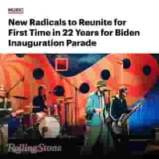The New Radicals will reunite for the first time in over 20 years to perform “You Get What You Give” as part of the Biden-Harris administration’s virtual “Parade Across America” event.⁠
⁠
The 1998 hit single resurfaced on the 2020 campaign trail as the handpicked walk-on song for Vice President-elect’s husband Doug Emhoff – the soon-to-be Second Gentleman – during rallies.⁠
⁠
“If there’s one thing on Earth that would possibly make us get the band together, if only for a day, it is the hope that our song could be even the tiniest beacon of light in such a dark time,” frontman Gregg Alexander said in a statement.⁠
⁠
Tap the link in bio to read more.⁠
⁠
Photo: NBCU Photo Bank/NBCUniversal