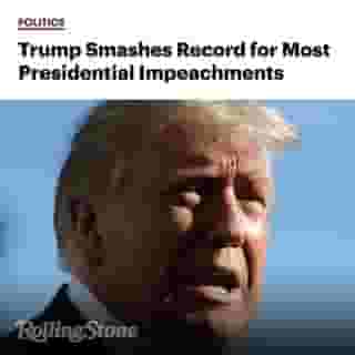 The House of Representatives on Wednesday voted to impeach President Trump for “incitement of insurrection,” making him the first president in American history to have been impeached twice.⁠
⁠
The vote comes exactly one week after Trump incited a mob of his followers to storm the U.S Capitol in a violent insurrection that left five people dead. The resolution passed by a vote of 232-197. House Republicans overwhelmingly opposed the measure, though 10 did join with Democrats to vote that a president who encourages his followers and his party to overthrow a U.S. election is no longer eligible for office.⁠
⁠
Tap the link in bio to read more.⁠
⁠
Photo: Alex Wong/Getty Images