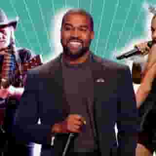 From Kanye West to Ariana Grande, tap the link in our bio for a playlist of the best Christmas and Hanukkah songs from the last 10 years. Images in Illustration from Getty Images